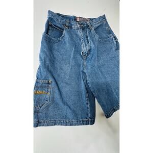 Vintage Lugz Carpenter Baggy Hip Hop Jean Shorts Skater 90s Size 32